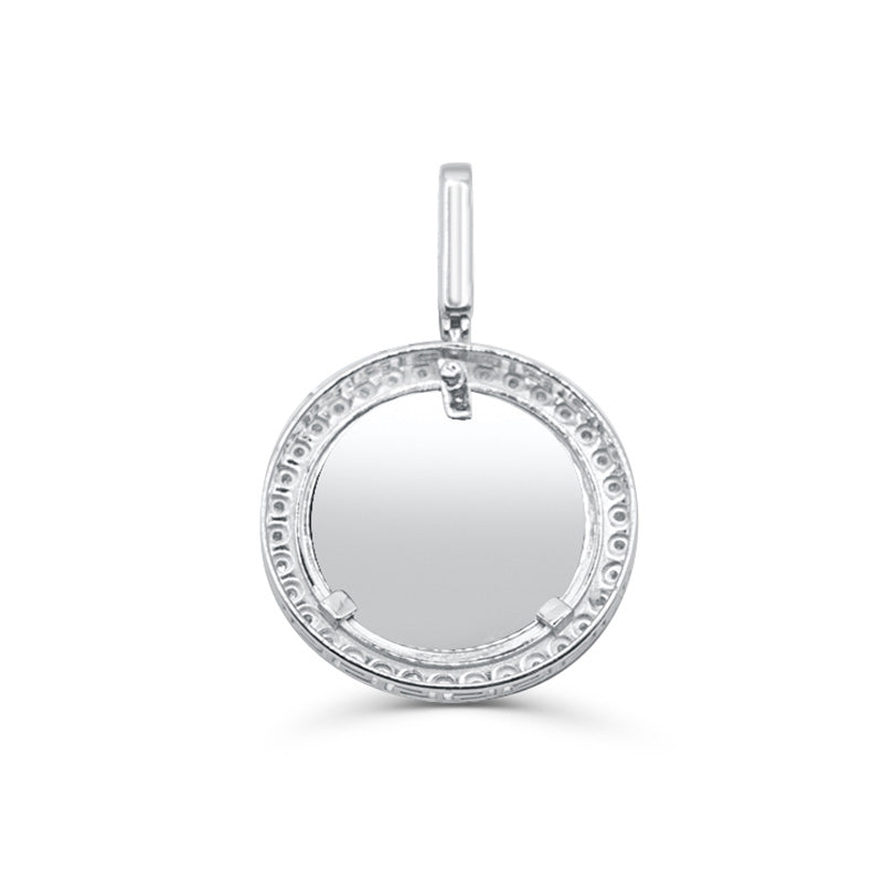 925 Sterling Silver with Diamond Custom Memory Pendant 0.70CT