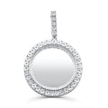 925 Sterling Silver with Diamond Custom Memory Pendant 0.70CT