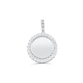 925 Sterling Silver with Diamond Custom Memory Pendant 0.25CT