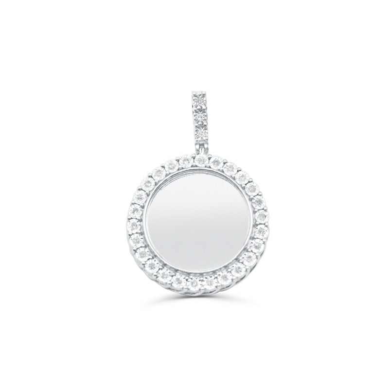 925 Sterling Silver with Diamond Custom Memory Pendant 0.25CT