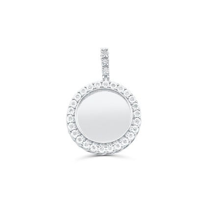 925 Sterling Silver with Diamond Custom Memory Pendant 0.25CT