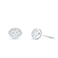 10K White Gold Diamond Earring