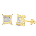 10K Yellow Gold Diamond Earring