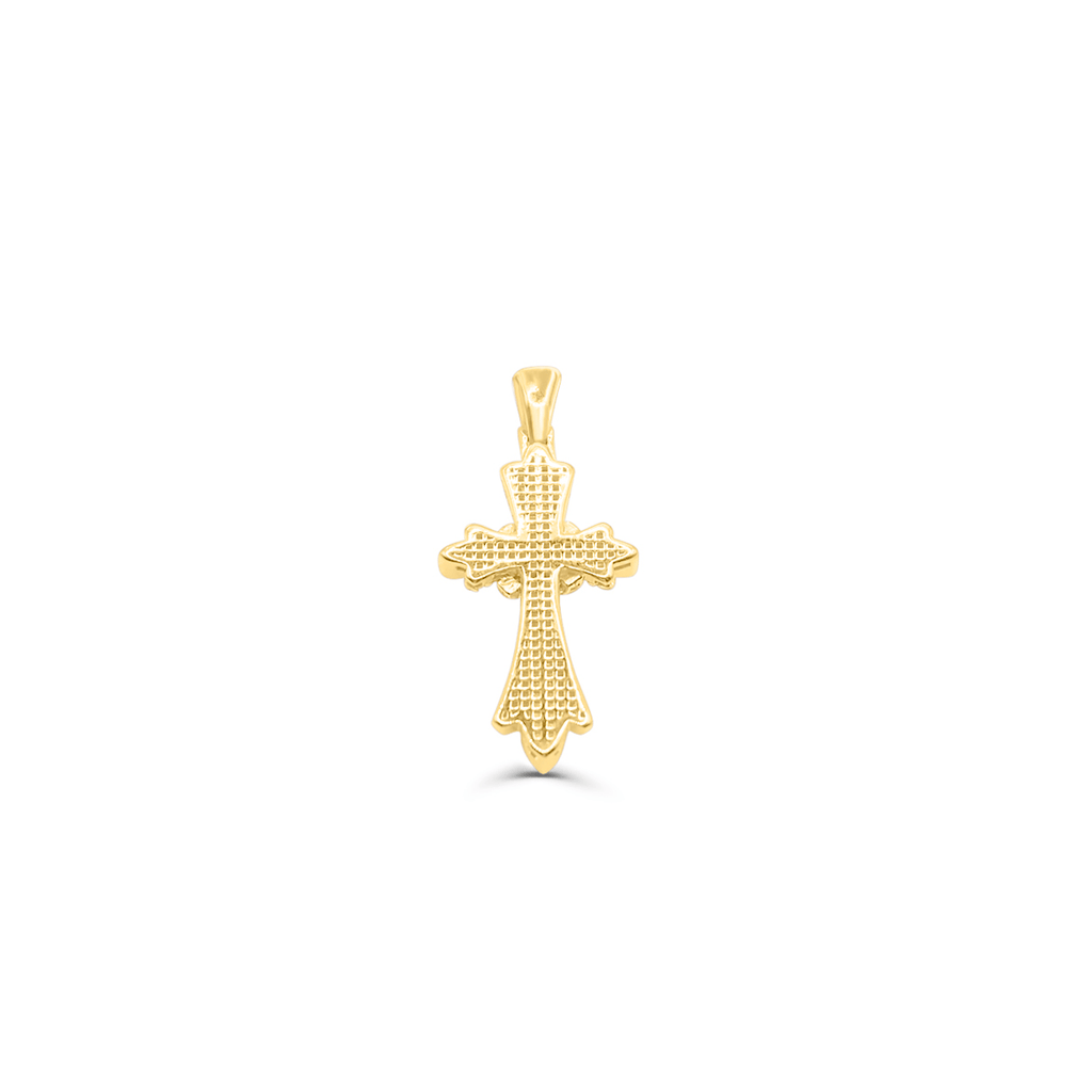 10K Gold Diamond Cross Pendant 0.45CT