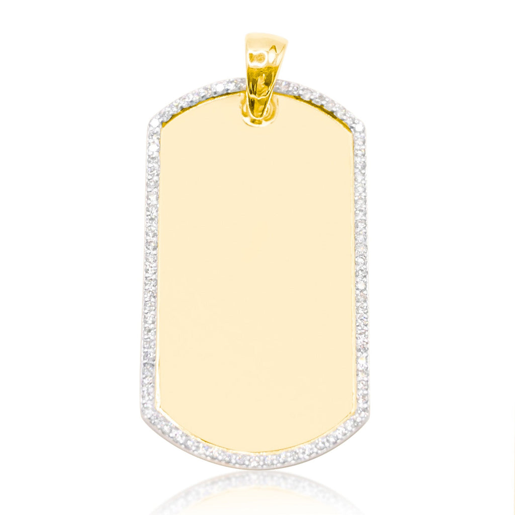 10K Gold Diamond Custom Memory Pendant 0.50CT