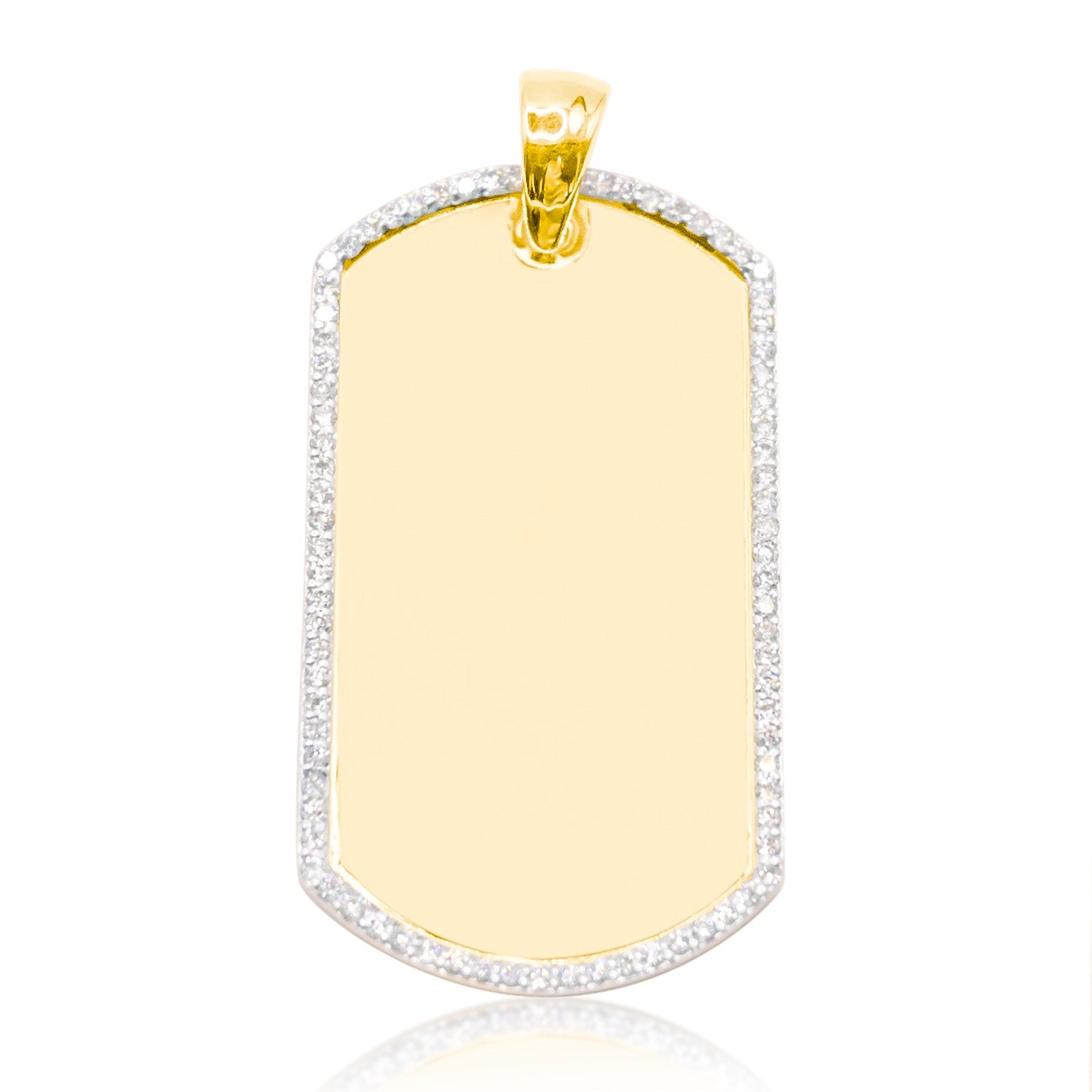 10K Gold Diamond Custom Memory Pendant 0.50CT