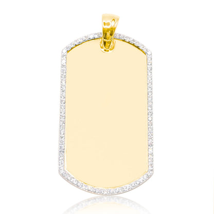 10K Gold Diamond Custom Memory Pendant 0.50CT