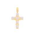 10K Gold Diamond Cross Pendant 0.53CT