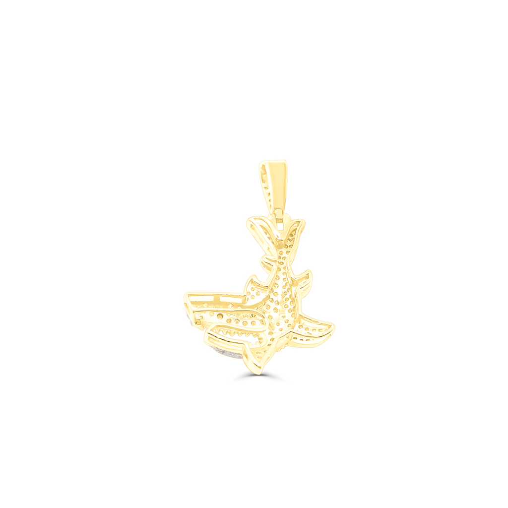 10K Gold Diamond Pendant 2.90CT