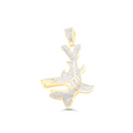 10K Gold Diamond Pendant 2.90CT