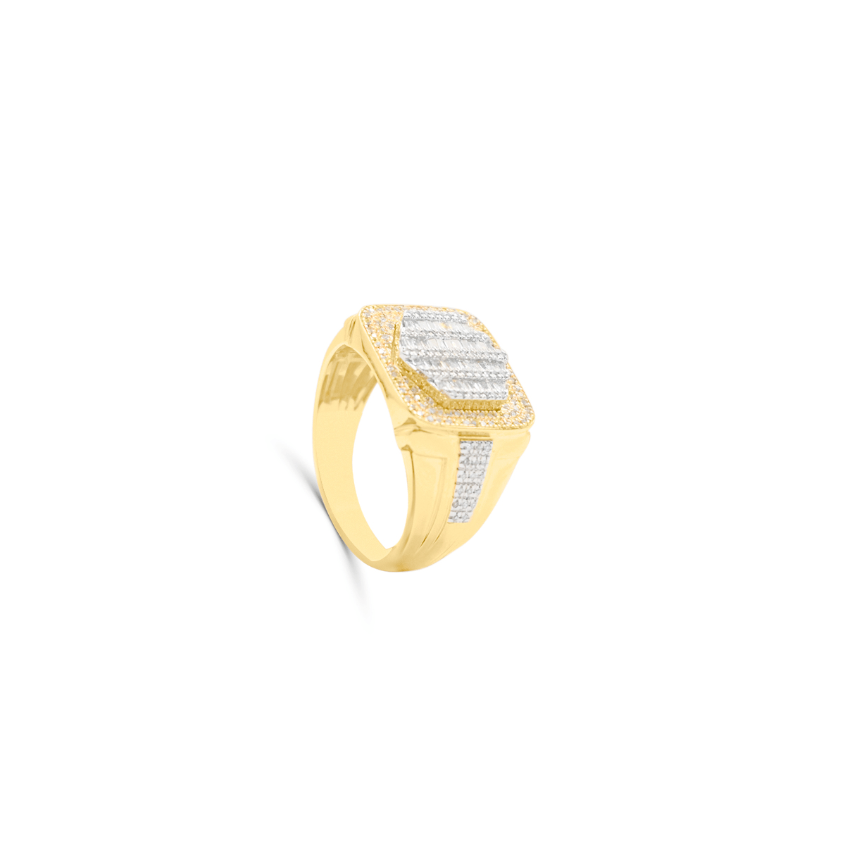 10K Gold Diamond Men's Ring 0.55CT