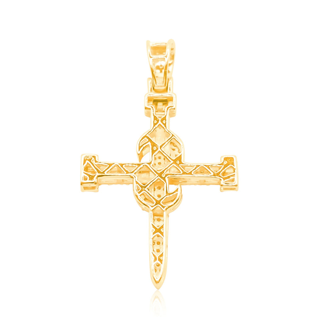 10K Gold Diamond Pendant 3.00CT
