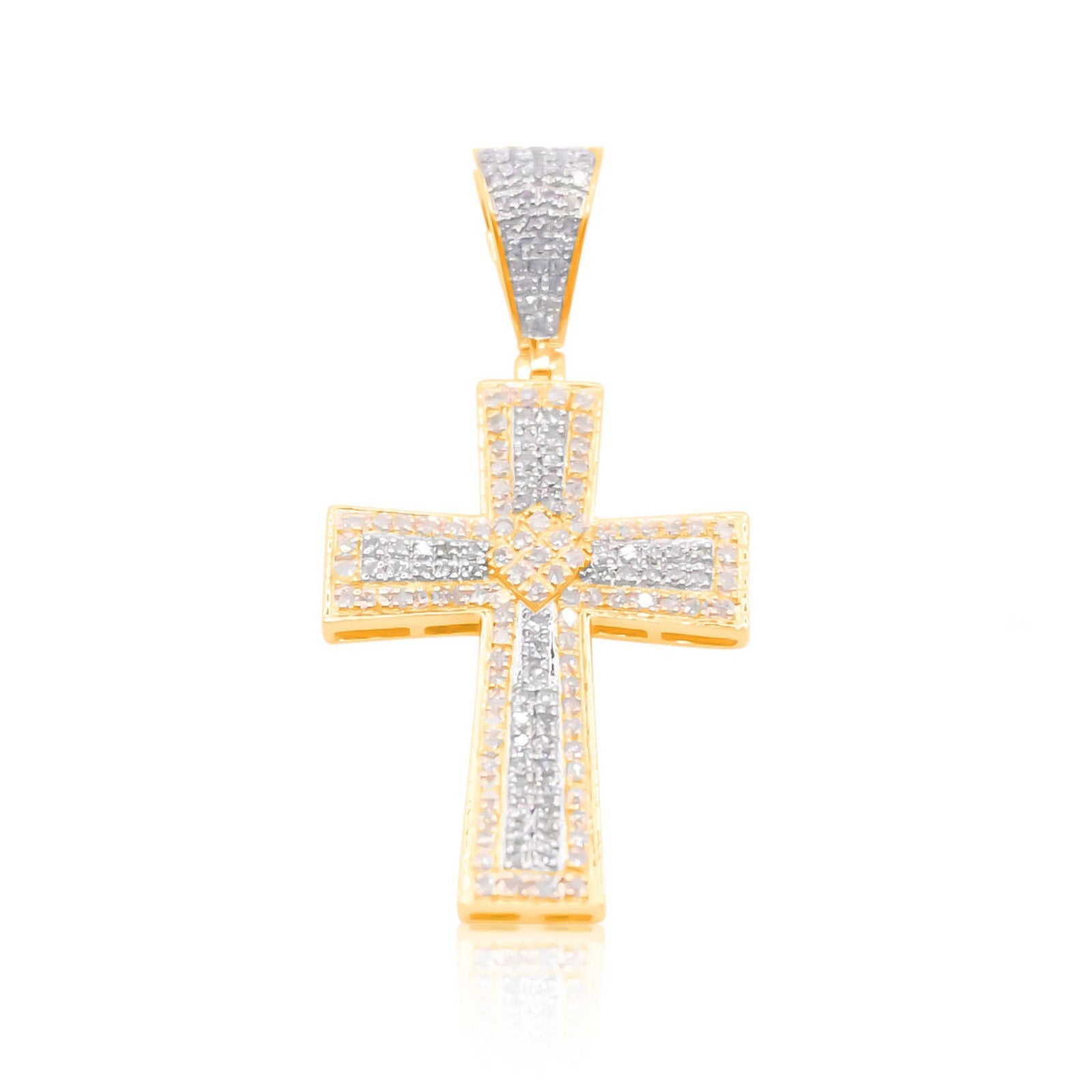 10K Gold Diamond Pendant 0.60CT