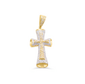 10K Gold Diamond Cross Pendant 0.66CT