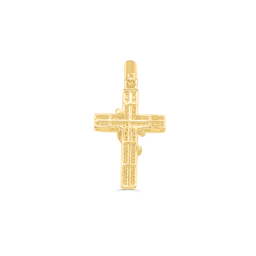 10K Gold Diamond Cross Pendant 0.66CT