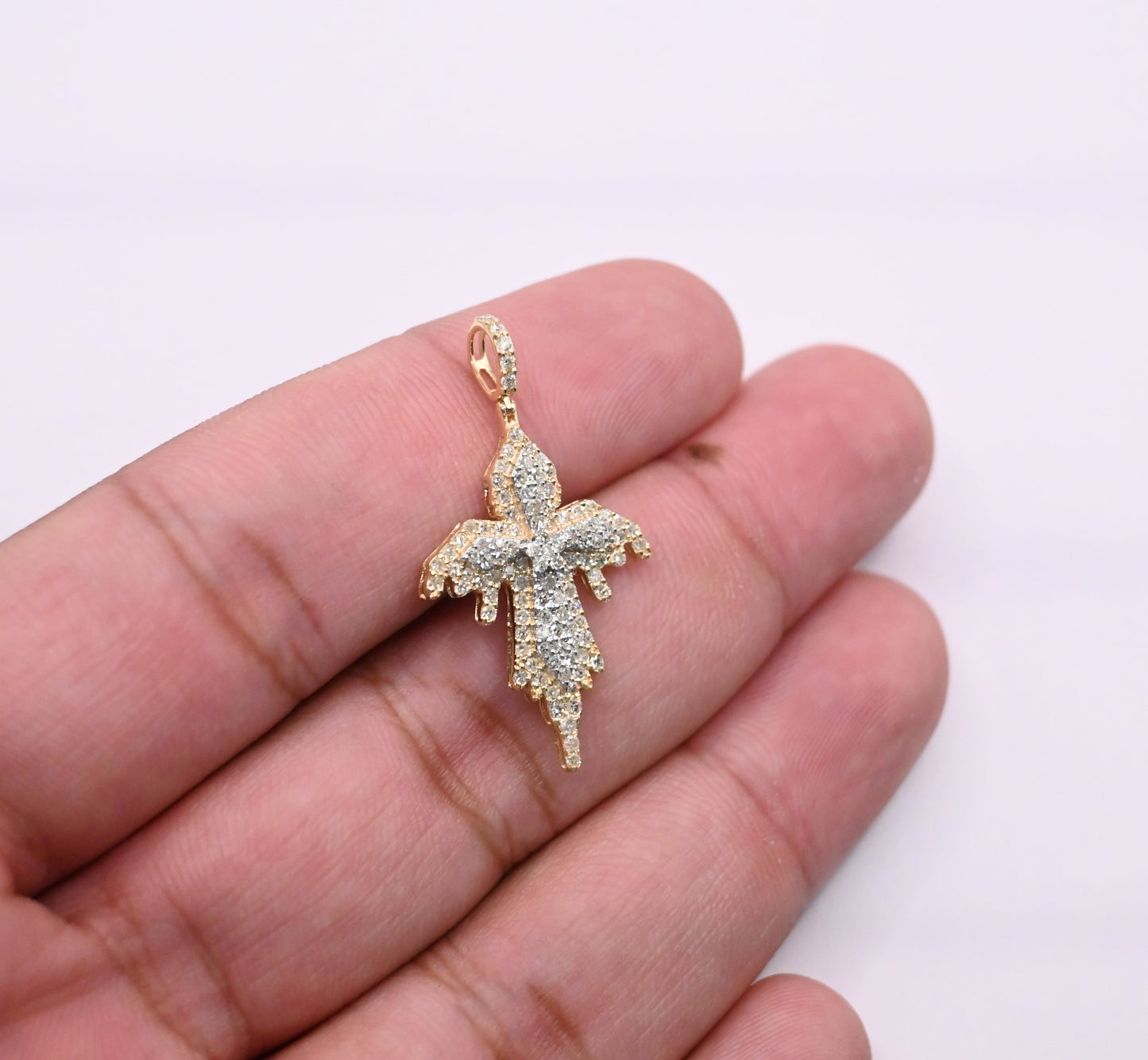10K Gold Diamond Pendant 0.70CT