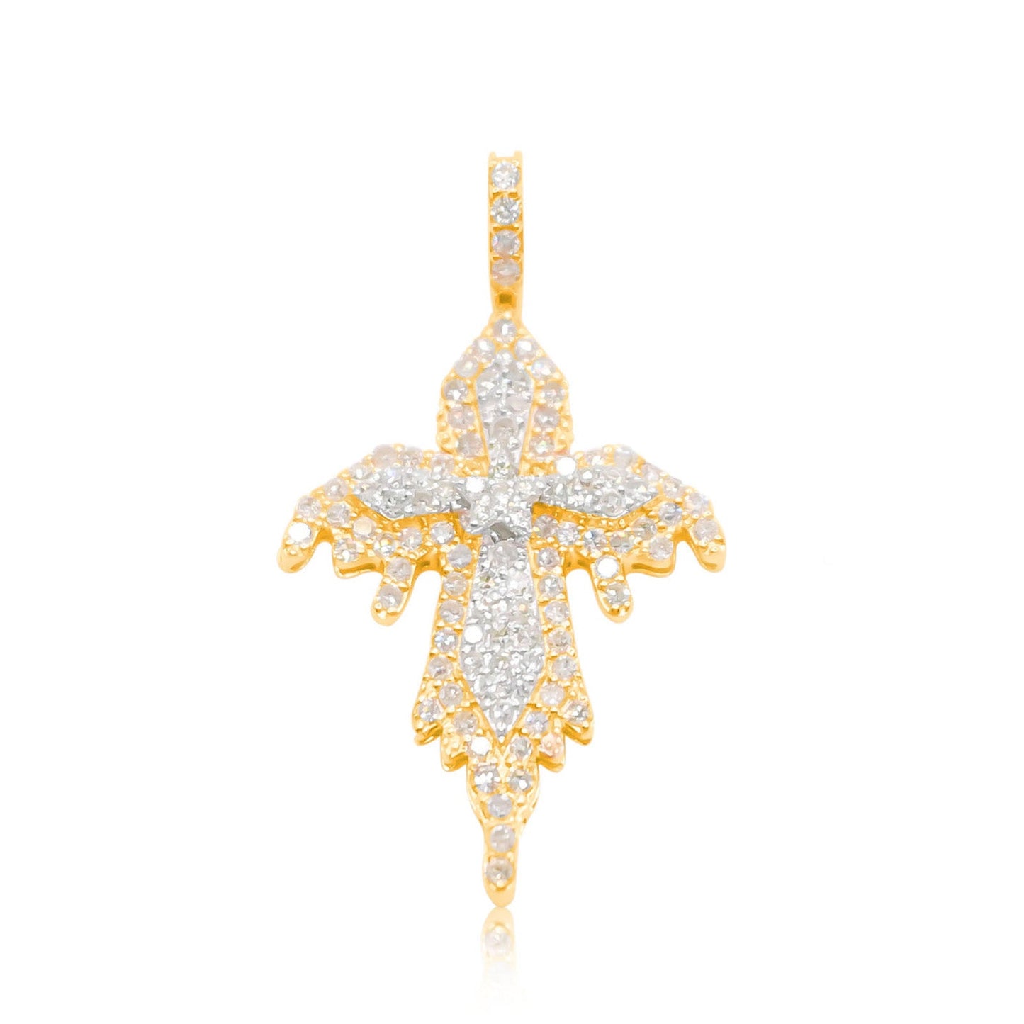 10K Gold Diamond Pendant 0.70CT