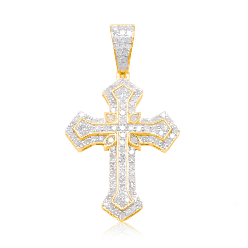 10K Gold Diamond Pendant 0.70CT