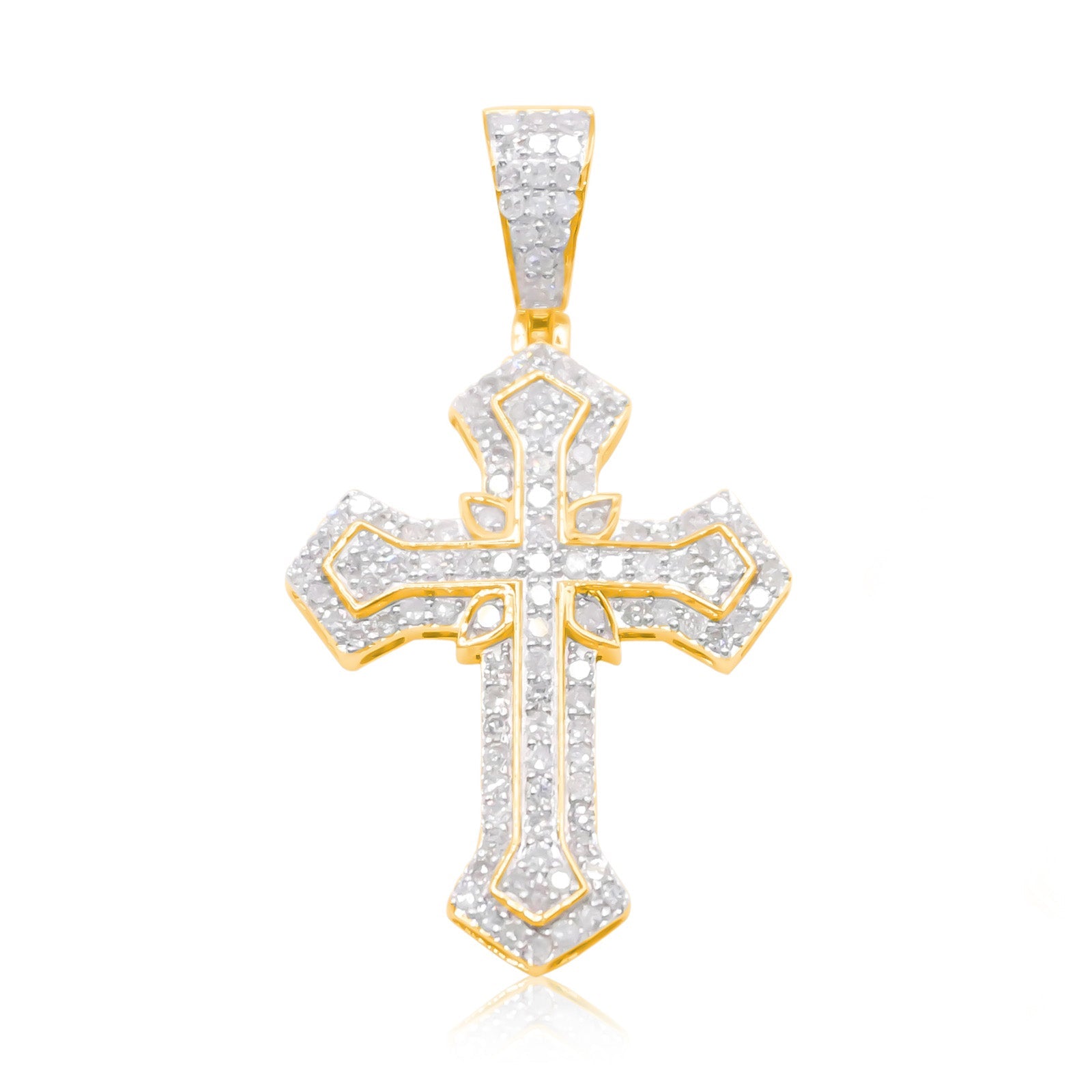 10K Gold Diamond Pendant 0.70CT