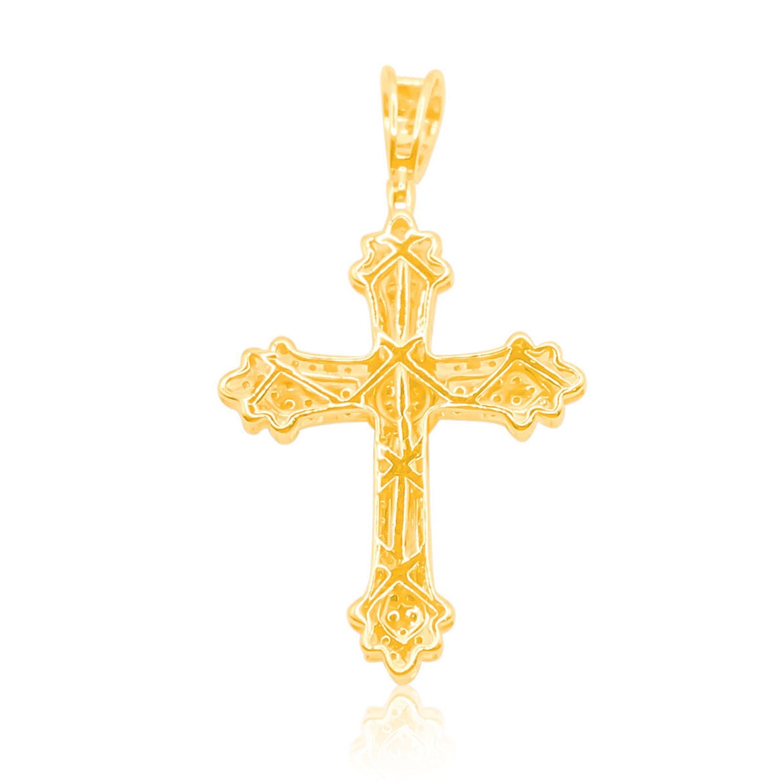 10K Gold Diamond Pendant 0.75CT