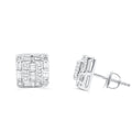 10K Yellow Gold Diamond Earring