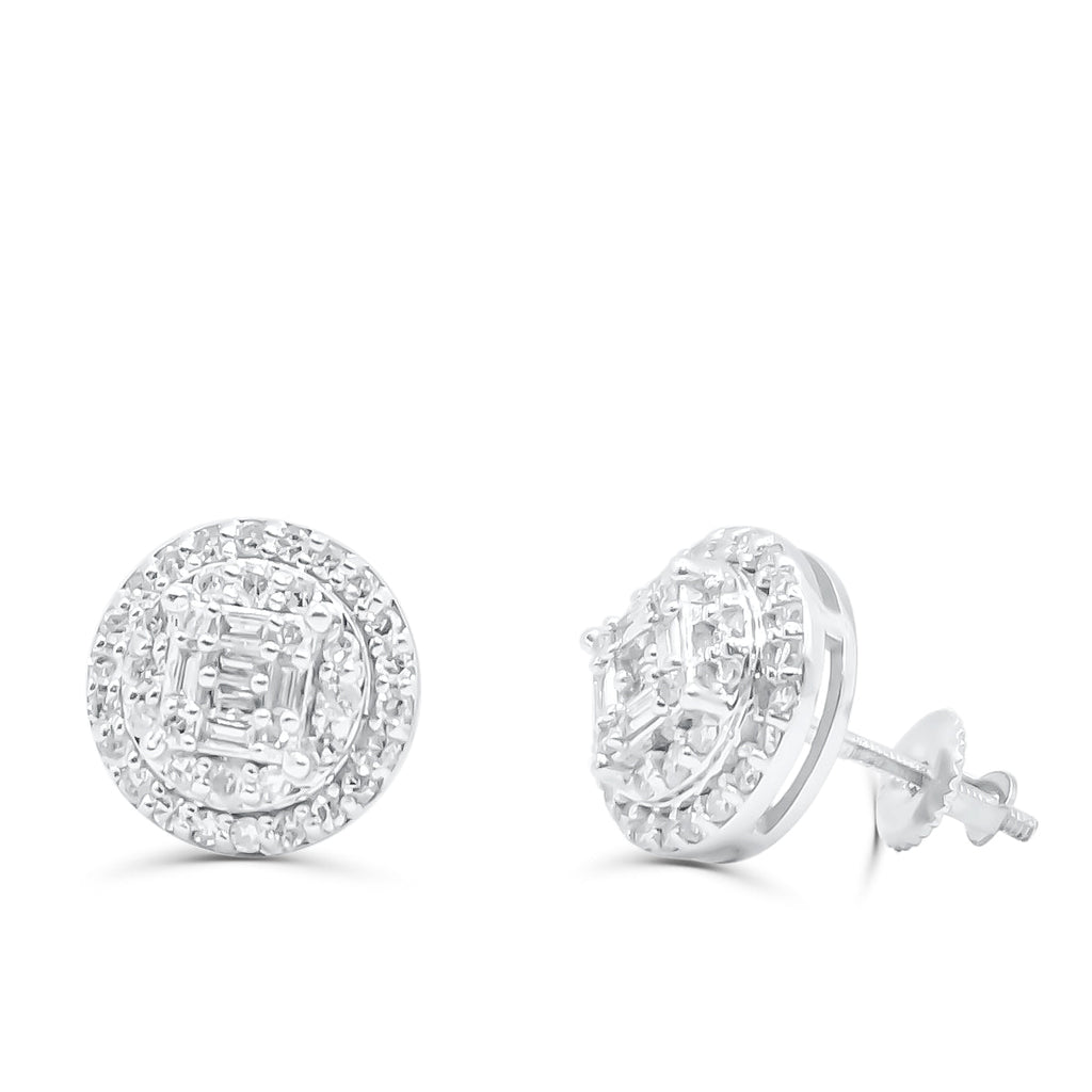 10K Yellow Gold Diamond Earring