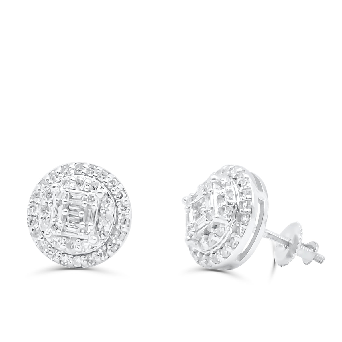 10K Yellow Gold Diamond Earring