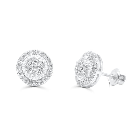 10K Yellow Gold Diamond Earring