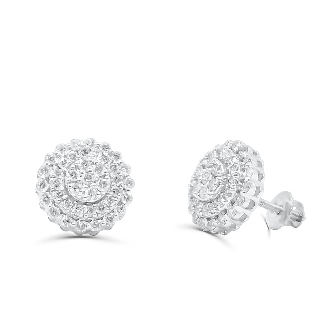 10K Yellow Gold Diamond Earring