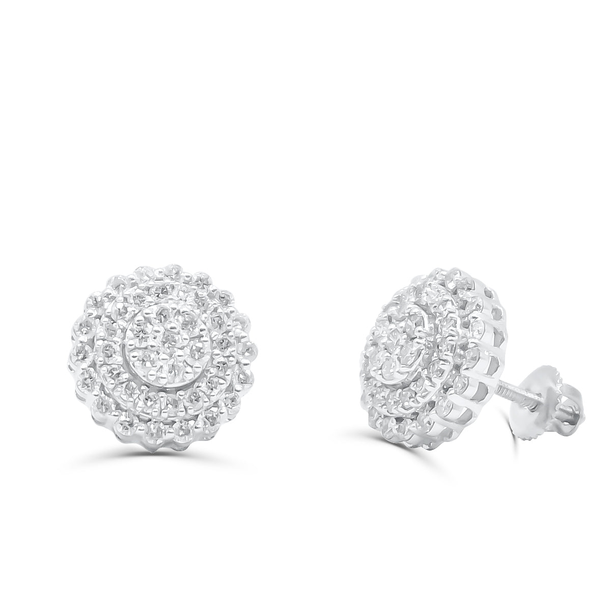 10K Yellow Gold Diamond Earring