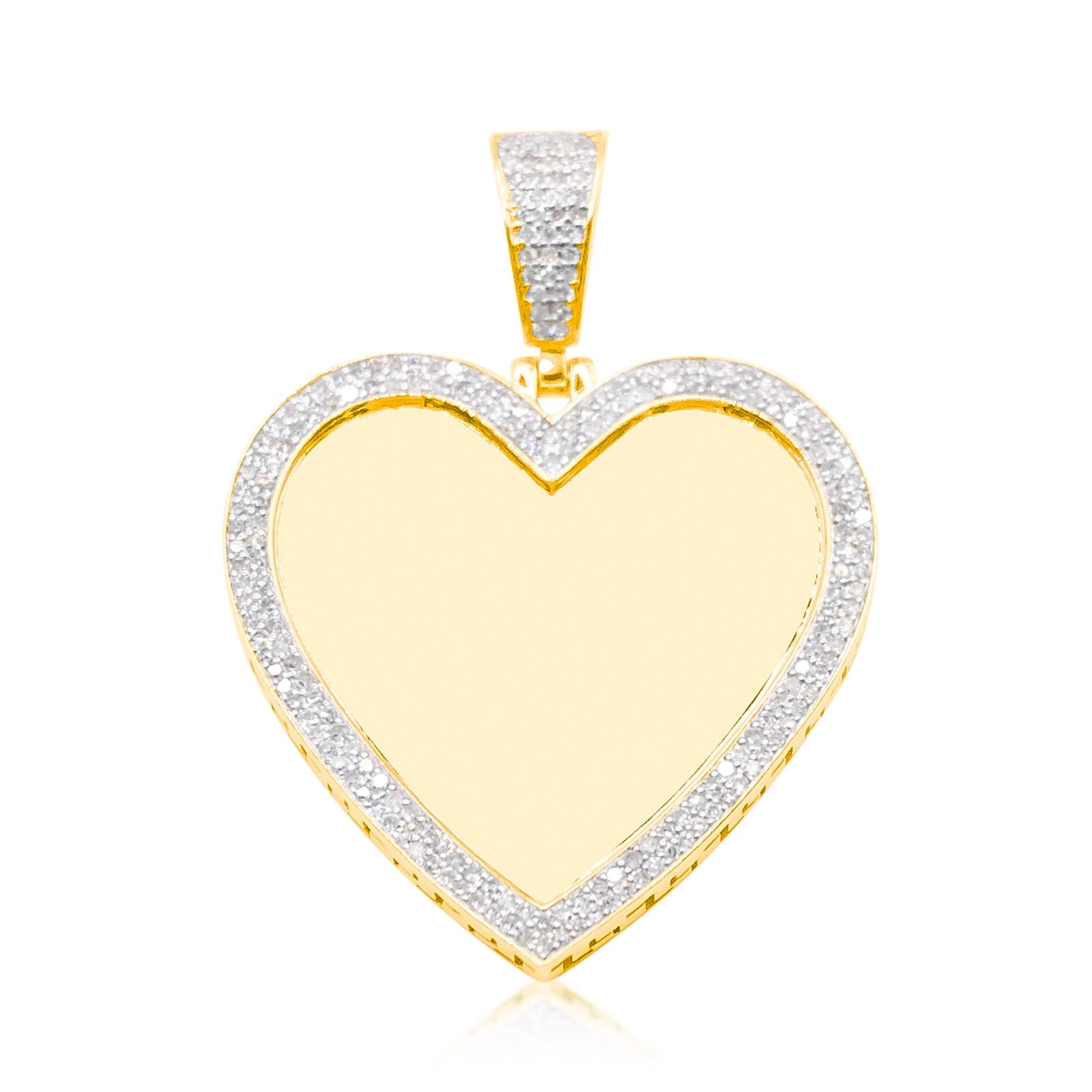 10K Gold Diamond Custom Memory Pendant 0.80CT