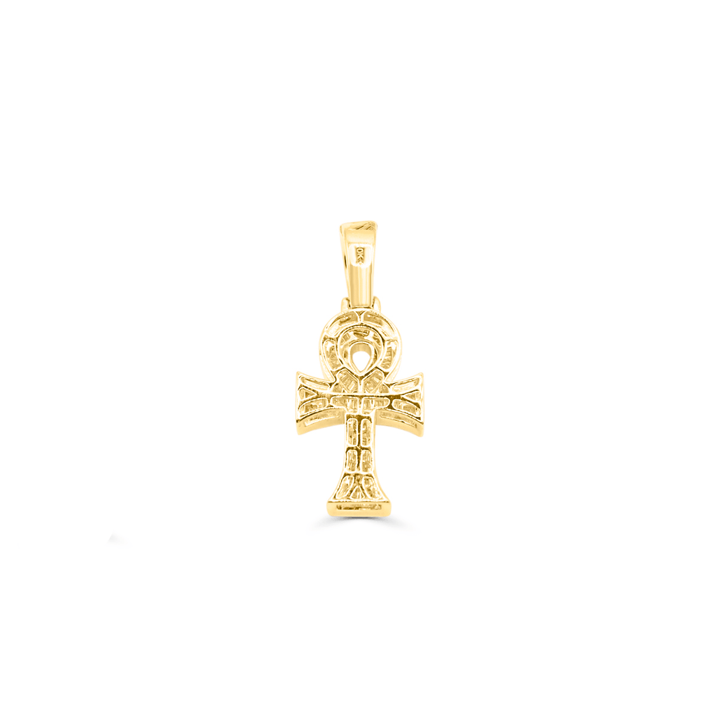 10K Gold Diamond Cross Pendant 0.85CT