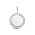 925 Sterling Silver with Diamond Custom Memory Pendant 1.00CT