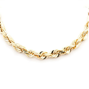 7mm 10K Solid Rope Chain