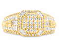 10K Gold Diamond Men's Ring 1.14CT
