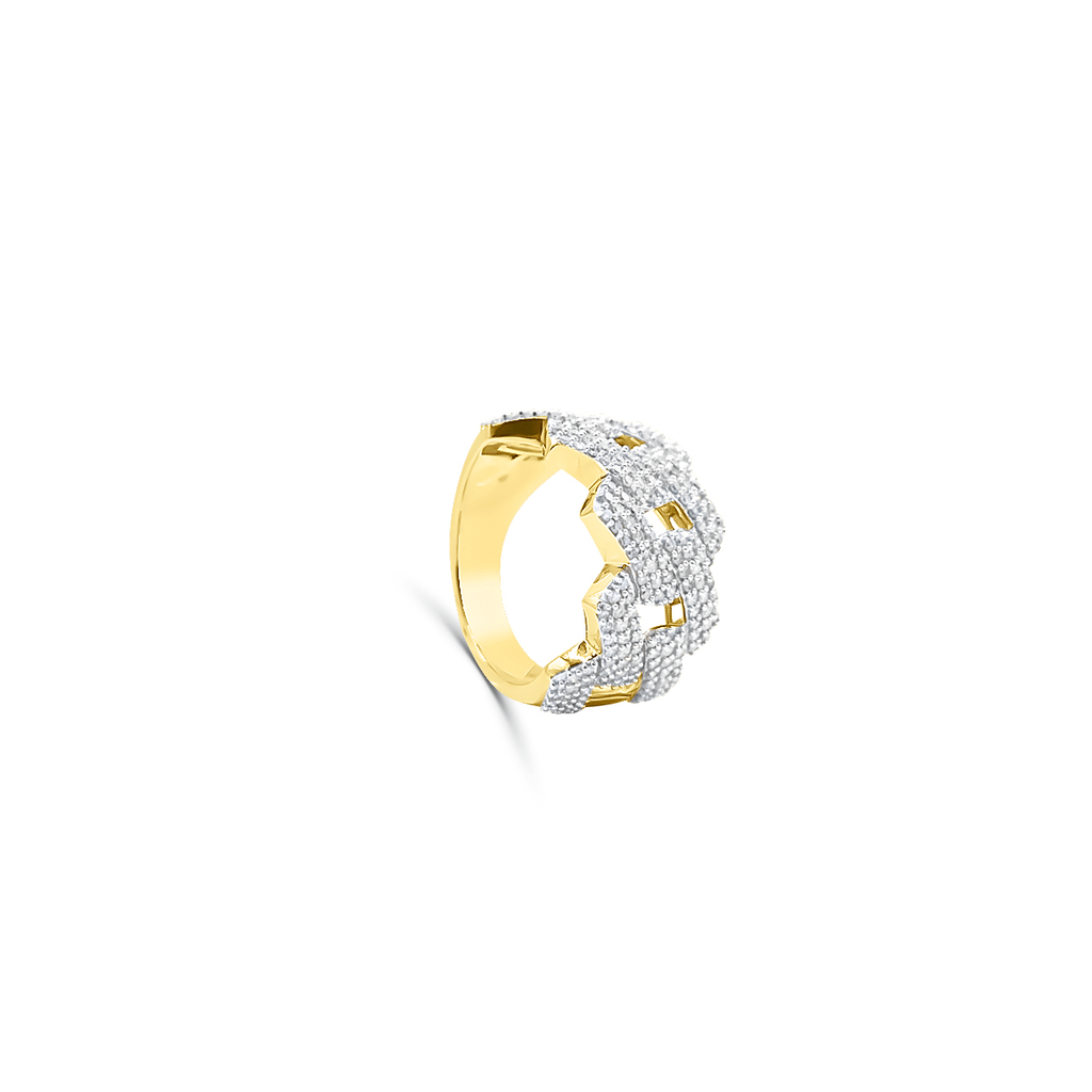 10K Gold Diamond Men's Ring 1.00CT