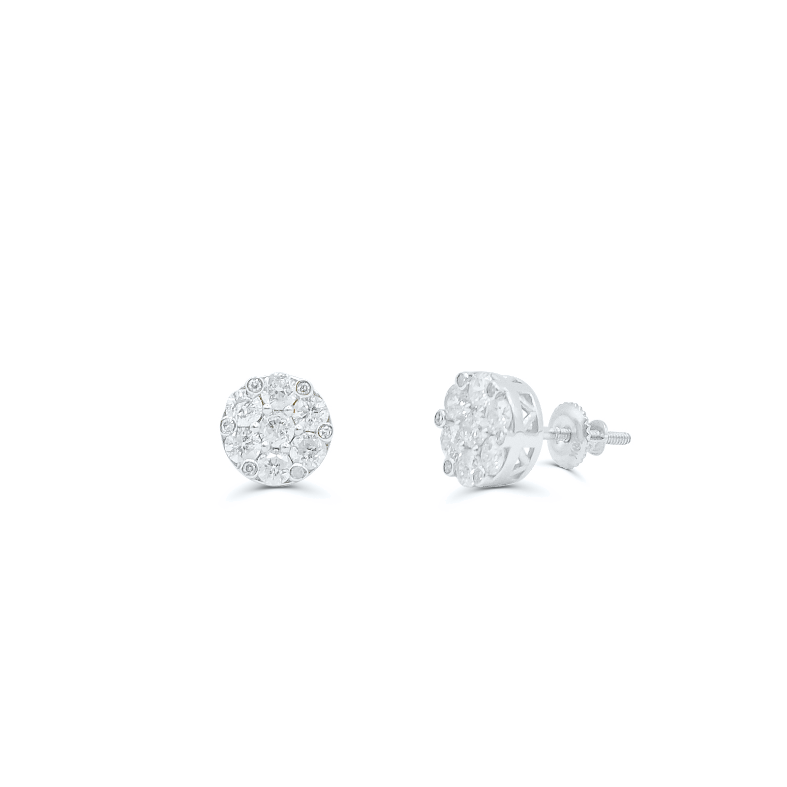 10K Yellow Gold Diamond Earring