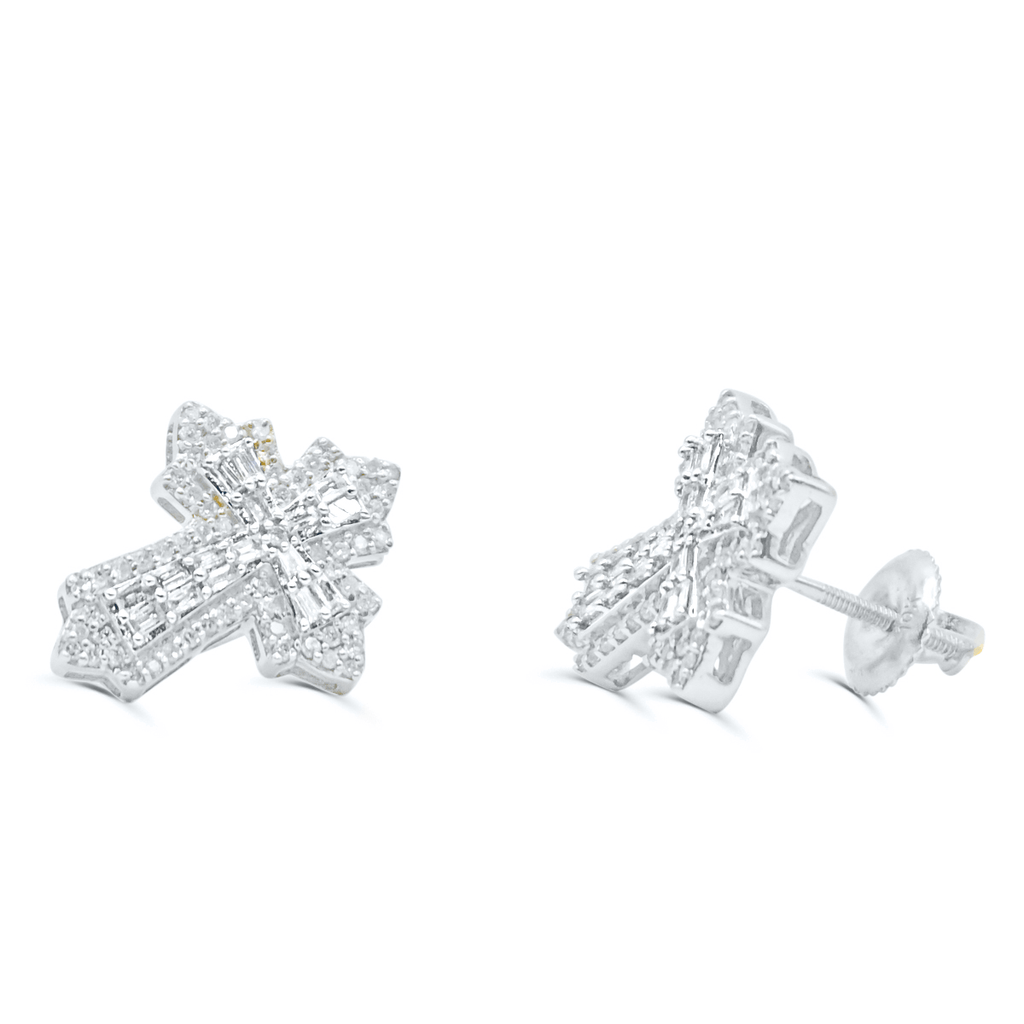 10K Yellow Gold Diamond Earring