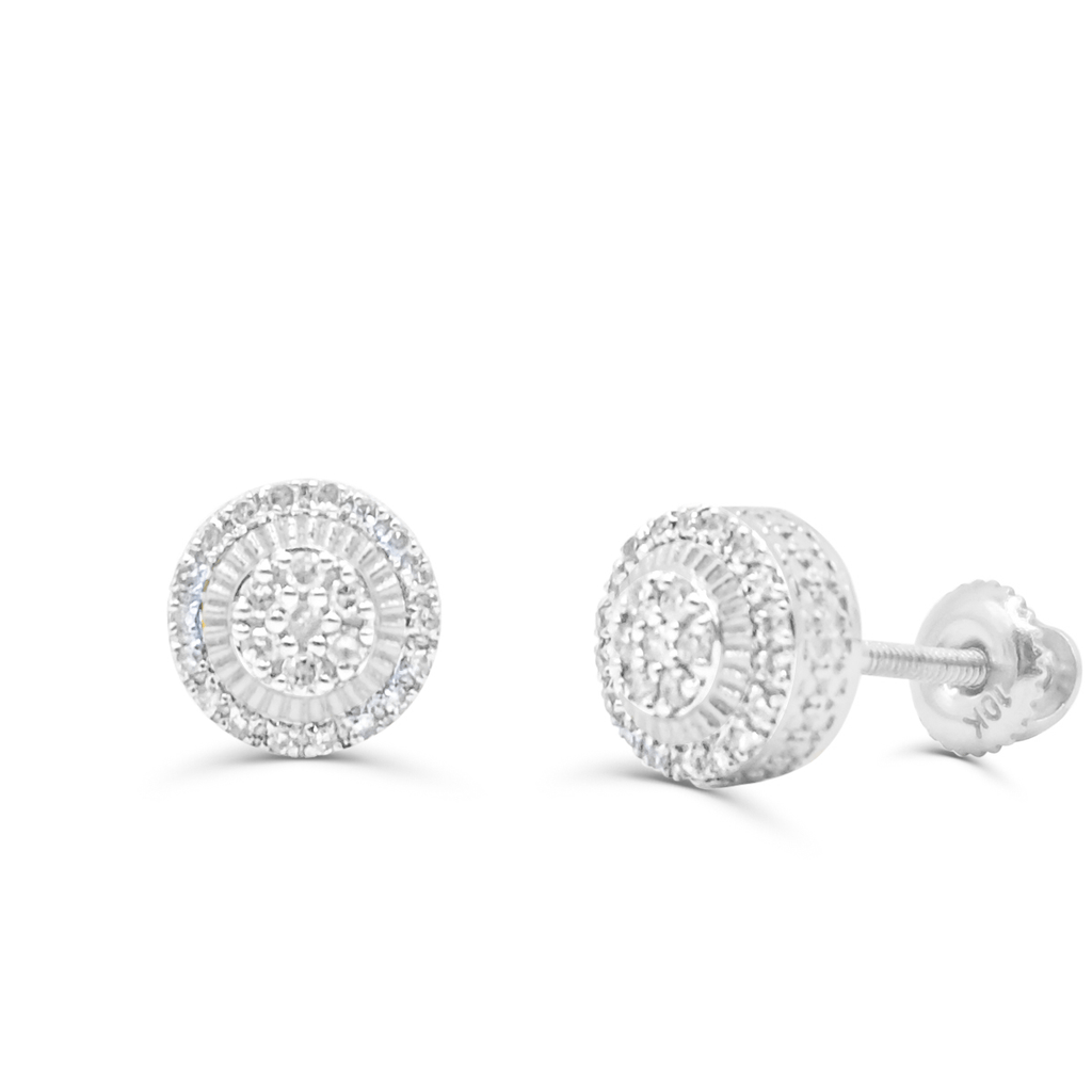 10K Yellow Gold Diamond Earring