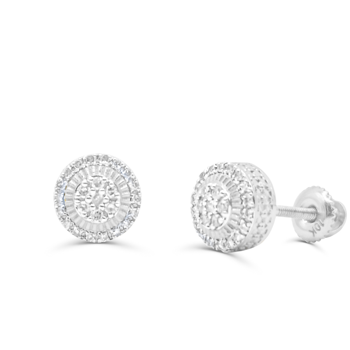 10K Yellow Gold Diamond Earring