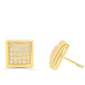 10K Yellow Gold Diamond Earring