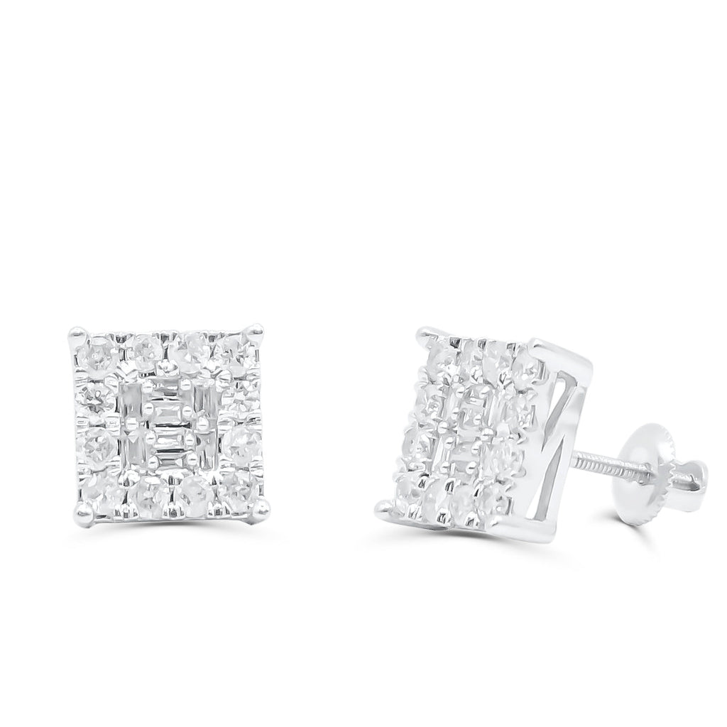 10K Yellow Gold Diamond Earring