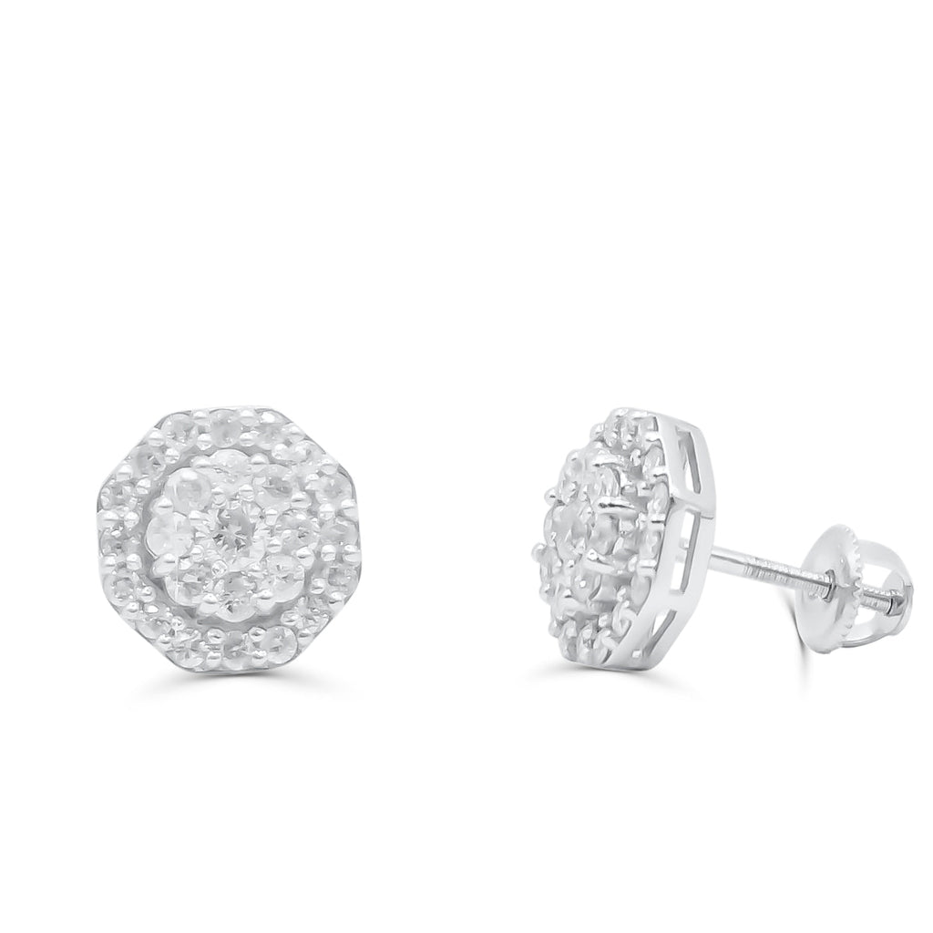 10K Yellow Gold Diamond Earring