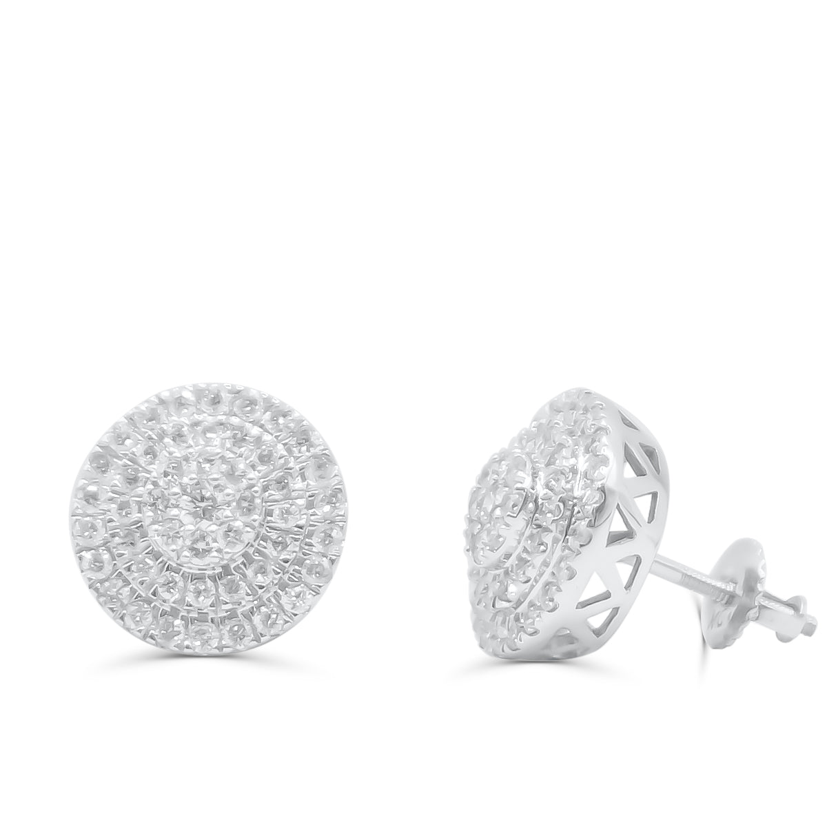 10K Yellow Gold Diamond Earring