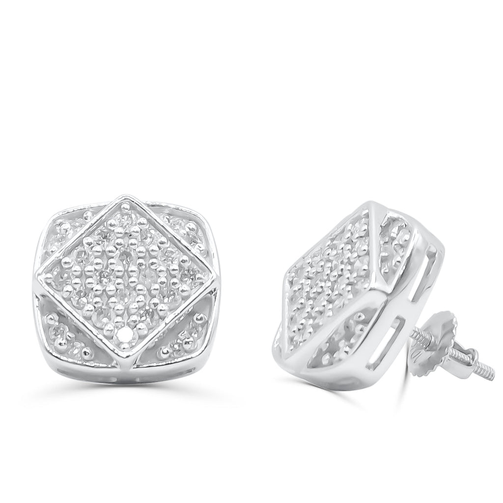 10K Yellow Gold Diamond Earring