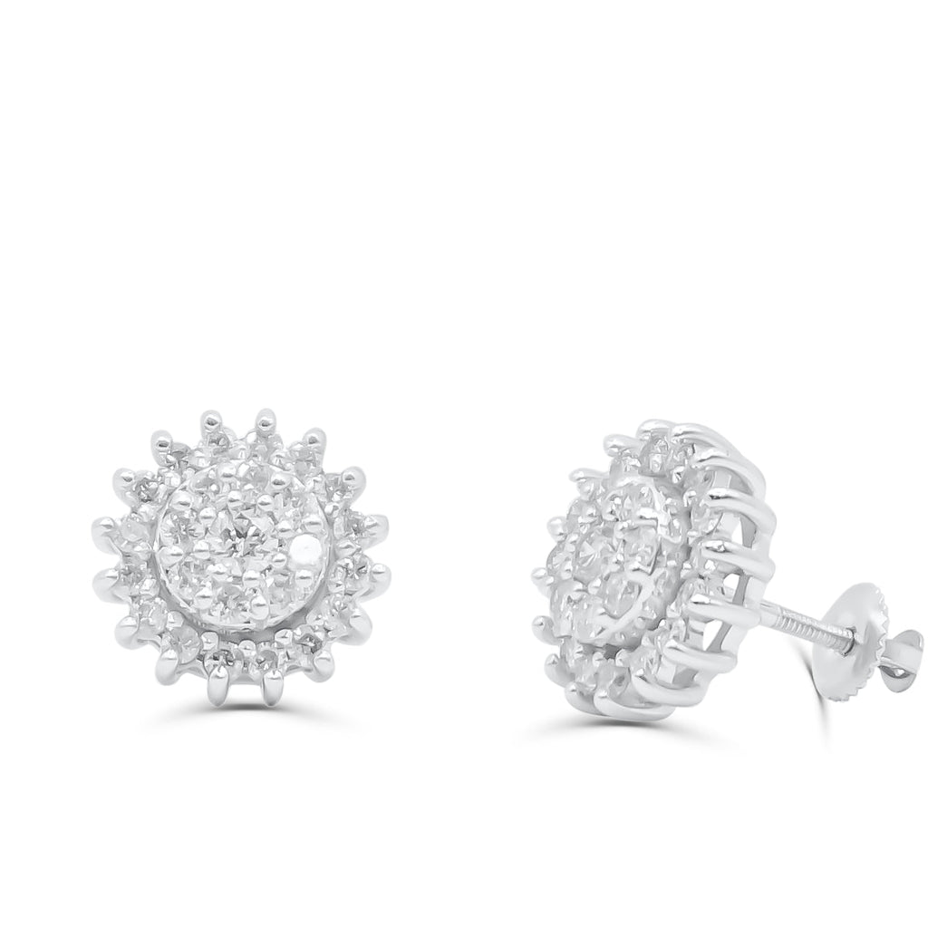10K Yellow Gold Diamond Earring