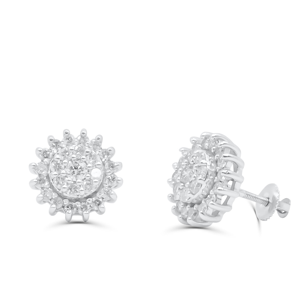 10K Yellow Gold Diamond Earring