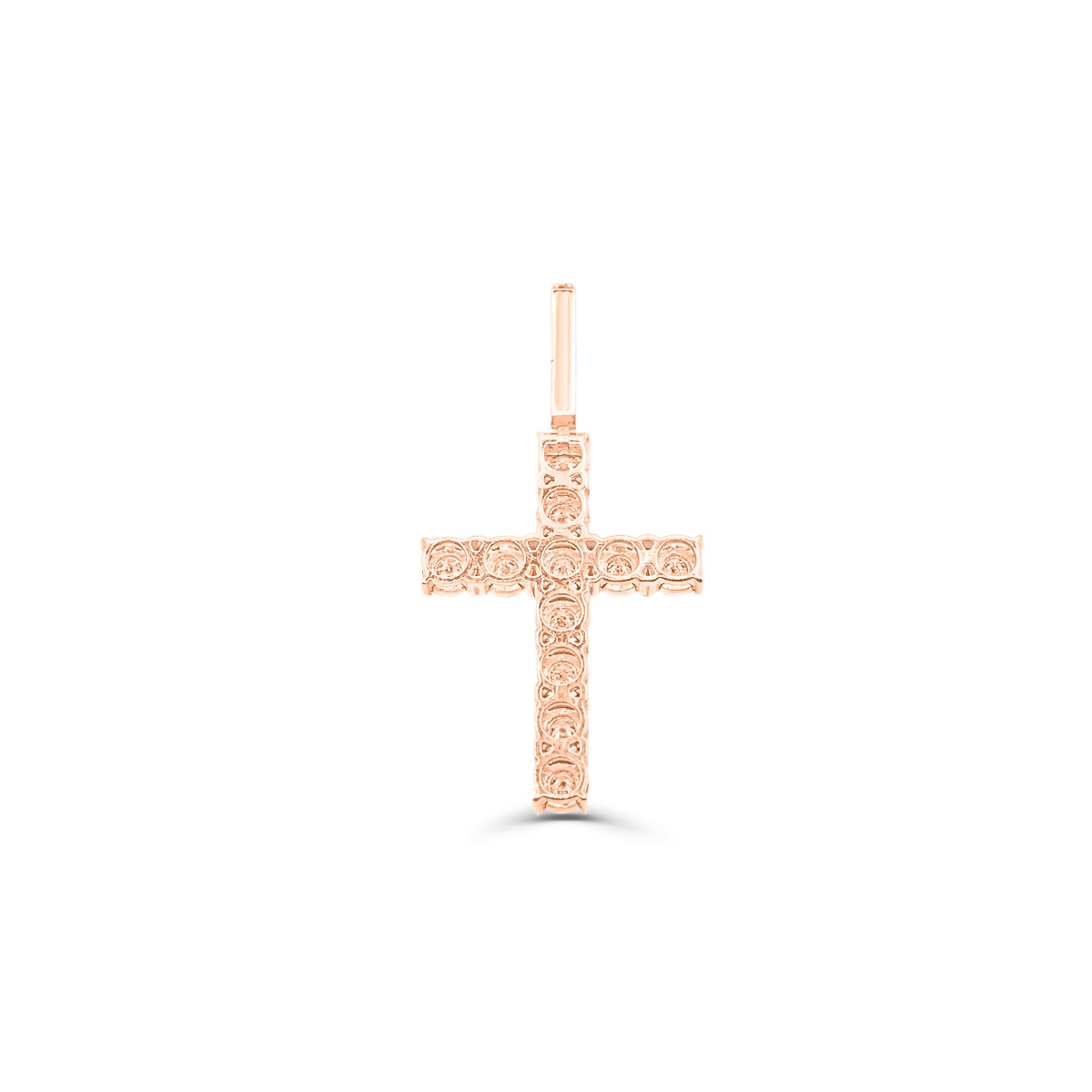 10K Gold Diamond Cross Pendant 1.00CT