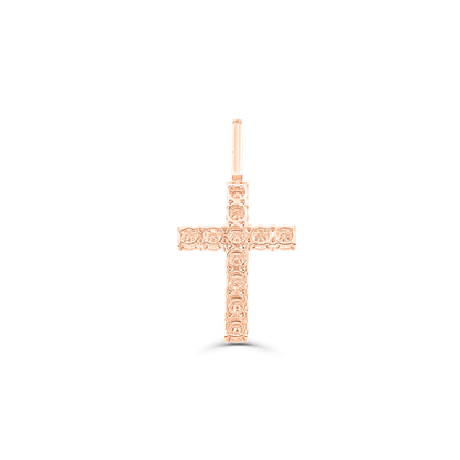 10K Gold Diamond Cross Pendant 1.00CT