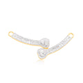 10K Gold Diamond Pendant with Chain 1.00CTW